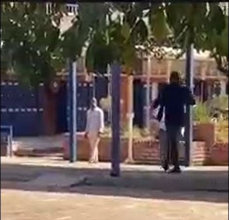 Pupil in serious trouble after pouring his teacher with water on Spring Day