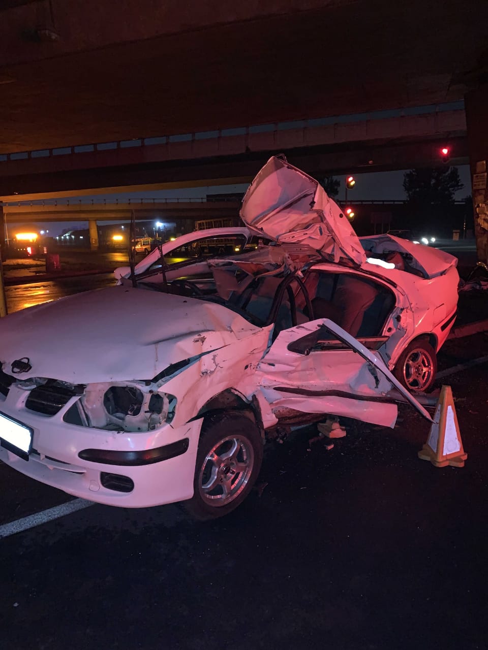 Two injured in truck vs car collision