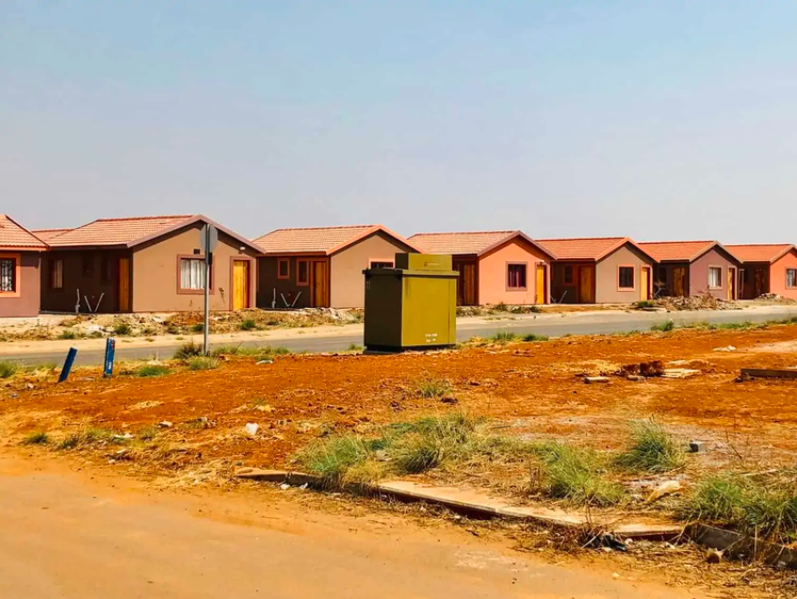 Some of the RDP houses that have been built in Alliance Extension One