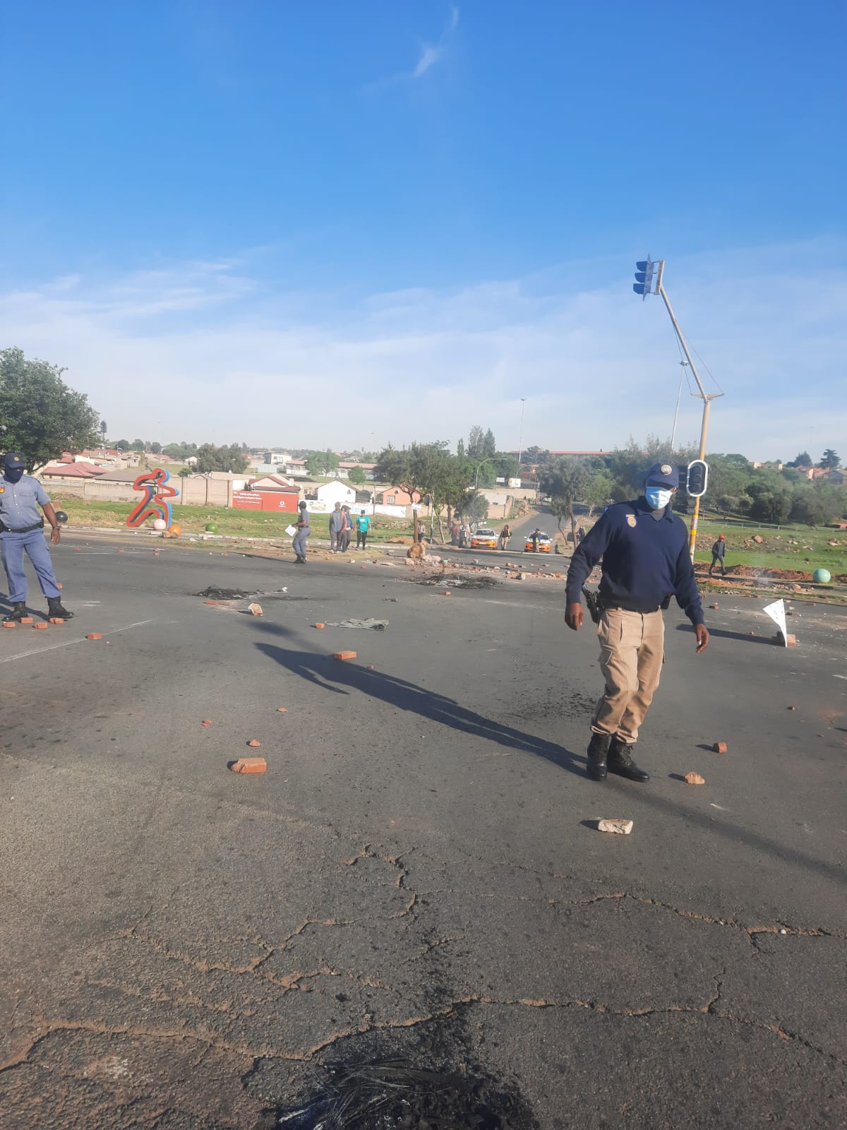 Soweto protestors block roads with rocks and burning tyres over service delivery