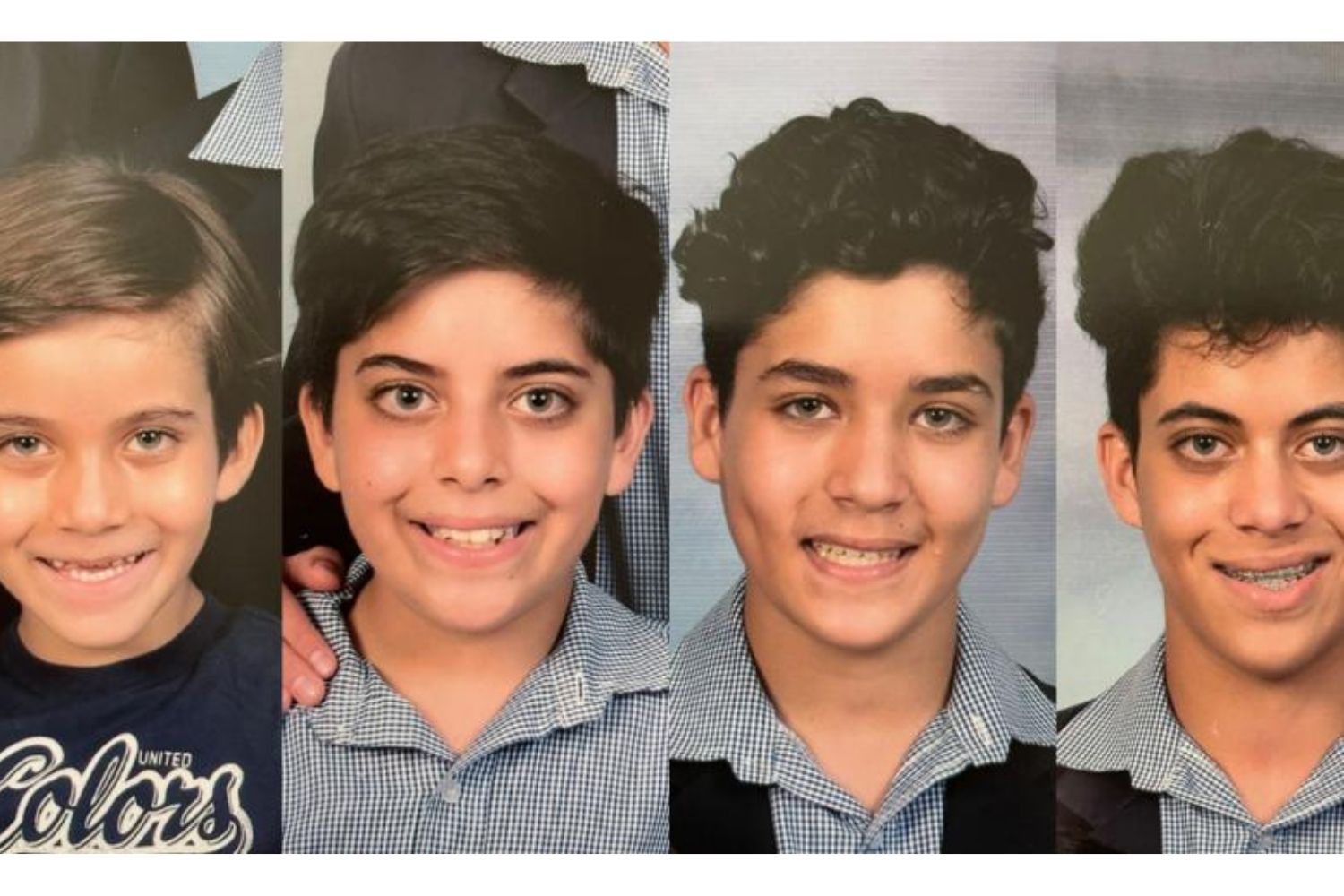 Zidan, 6, Zayyad, 11, Alaan, 13 and Zia, 15, were kidnapped around 7am on Wednesday morning