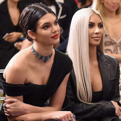Kendall Jenner and Kim Kardashian West