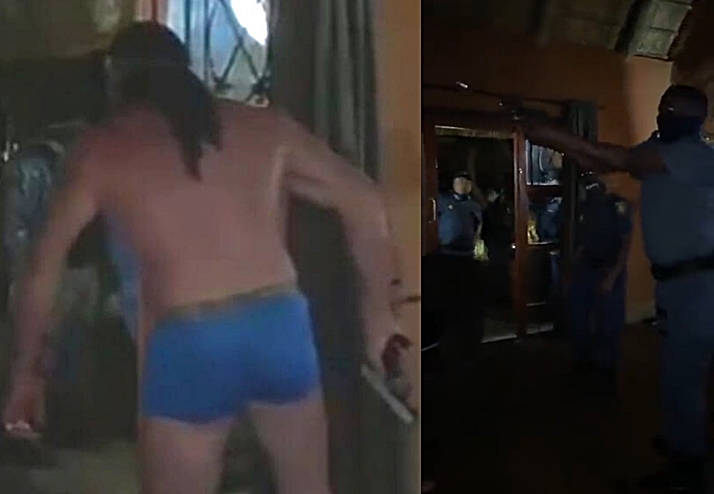 Police officer shoots n@ked man in the guesthouse
