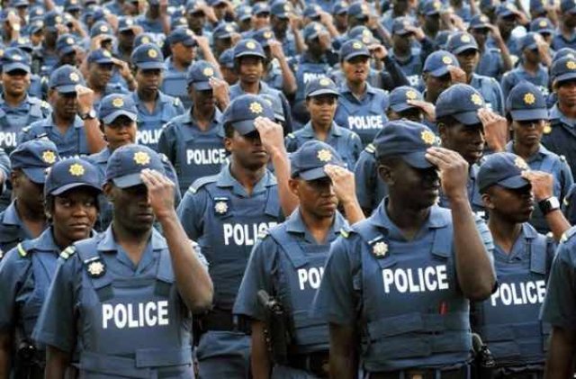 police officers in South Africa