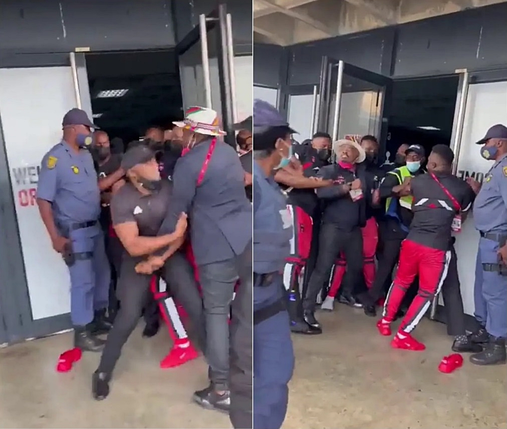 Chaos as TS Galaxy President manhandled and denied access at Orlando Stadium