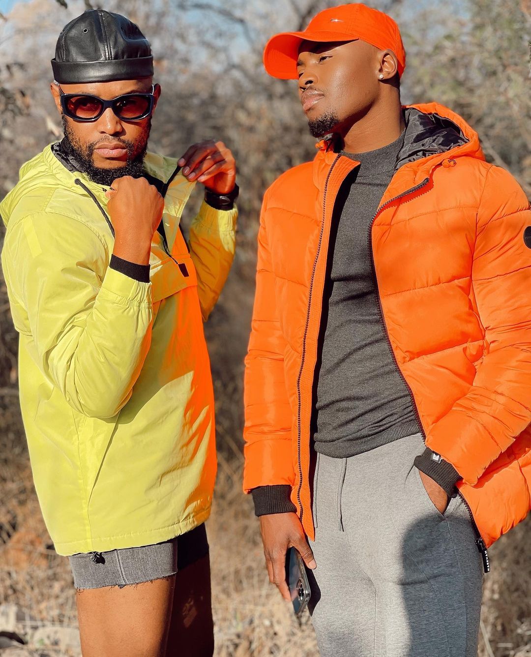 Mohale Motaung and actor Wiseman Zitha