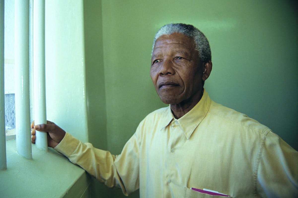 Nelson Mandela in Robben Island