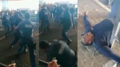 Video of police officer beating up other cops goes viral