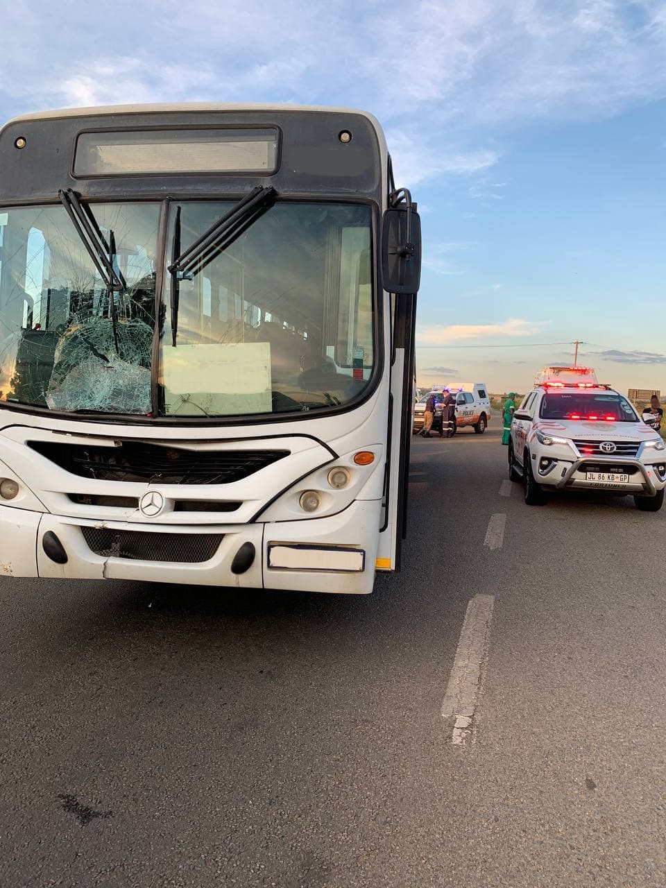 Pedestrian killed after being struck down by bus, Golden Highway