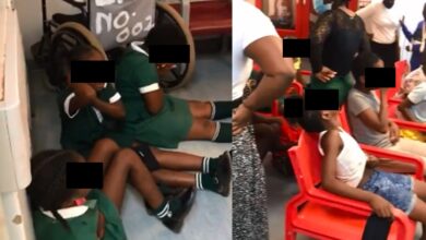 SAD video of Primary School kids crying in pain after allegedly eating poisoned sweets from Spaza shop