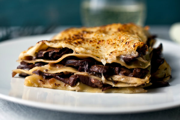 mushroom lasagne