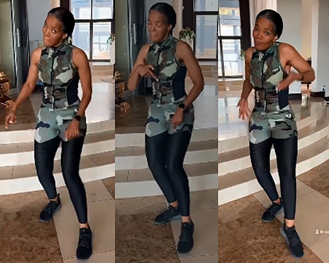 Connie Ferguson dancing