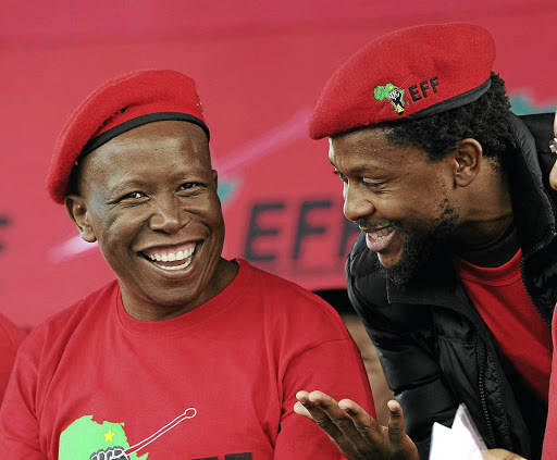 Julius Malema and Mbuyiseni Ndlozi