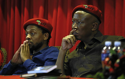 Julius Malema and Mbuyiseni Ndlozi