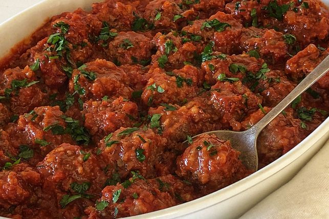 slow cooker porcupine meatballs