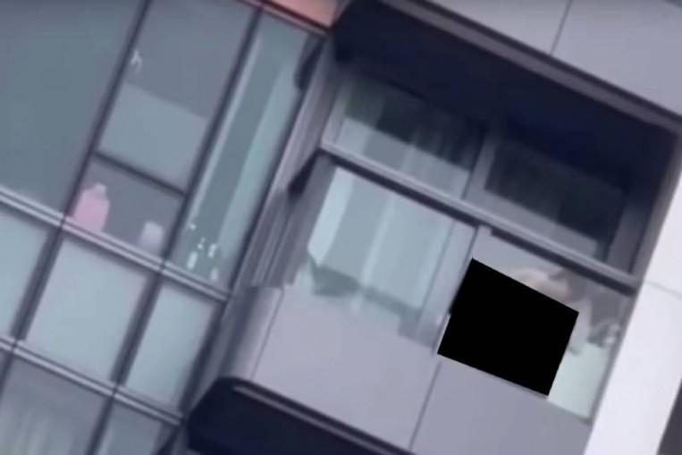 Woman arrested for having tlof tlof on a balcony
