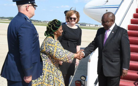 President Ramaphosa lands in Washington for talks with Joe Biden