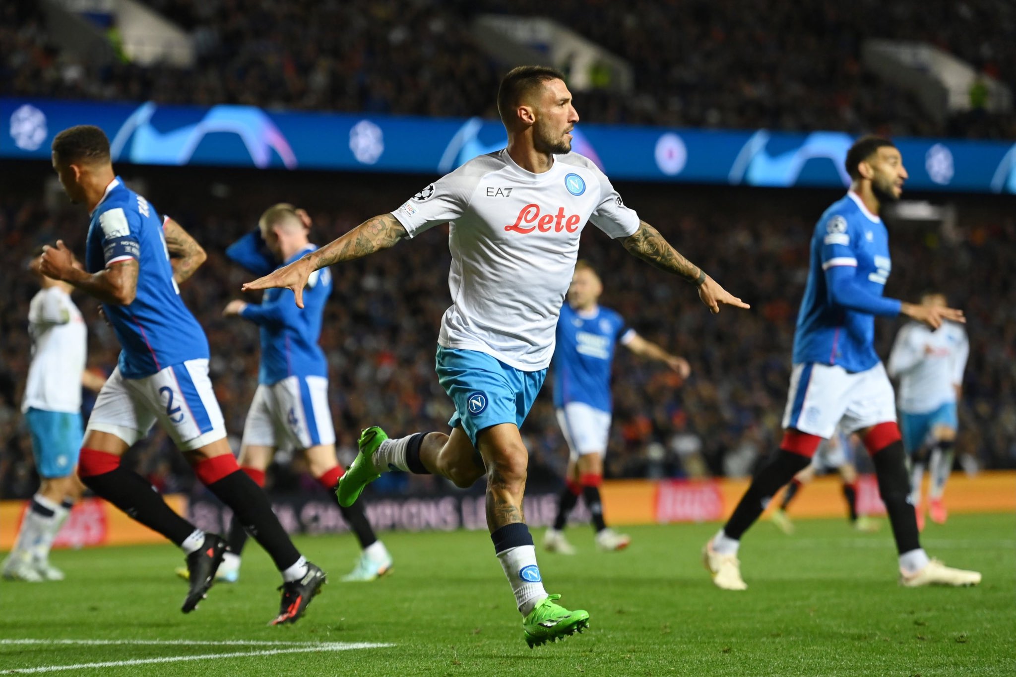 Rangers 0 - 3 Napoli
