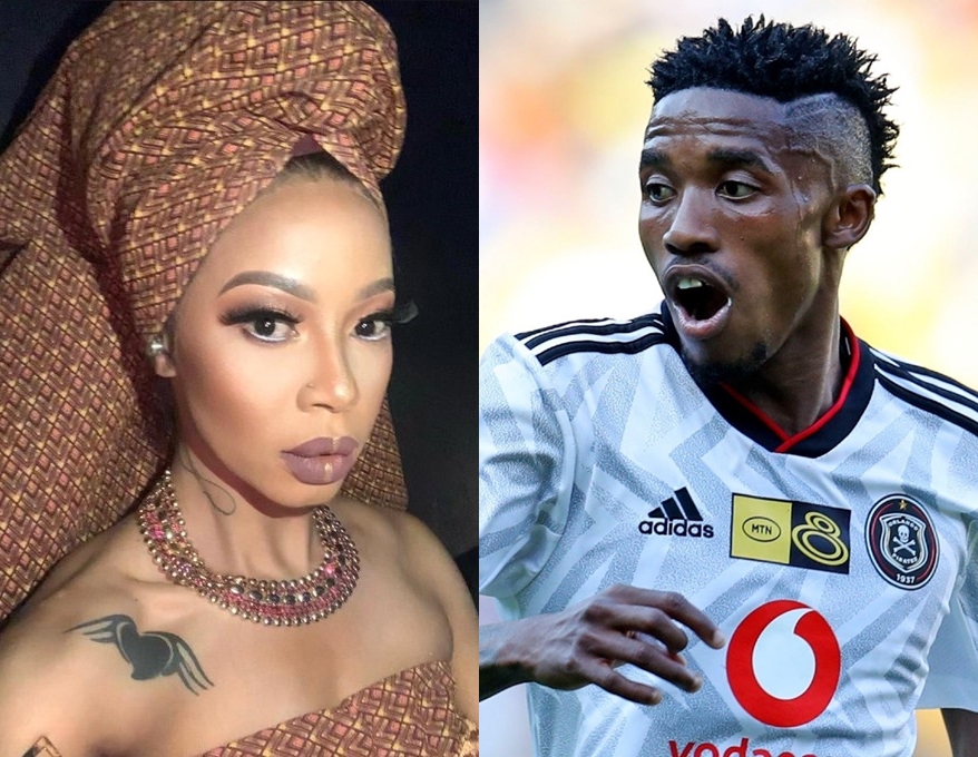 Kelly Khumalo and Monnapule Saleng