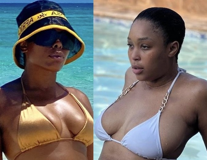 Unathi Nkayi and Minnie Dlamini