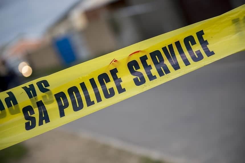 crime scene in South Africa