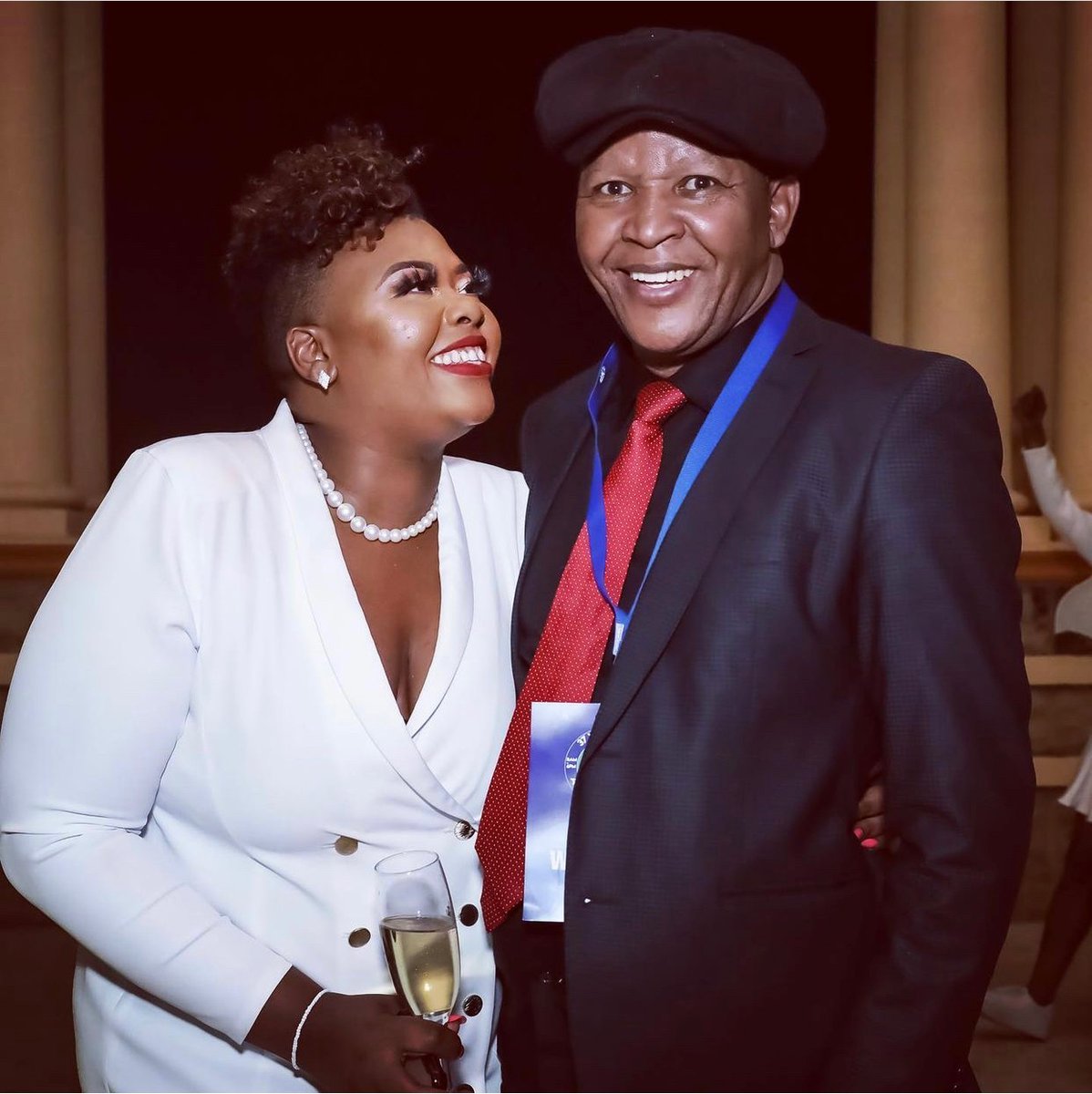 Anele mdoda and father