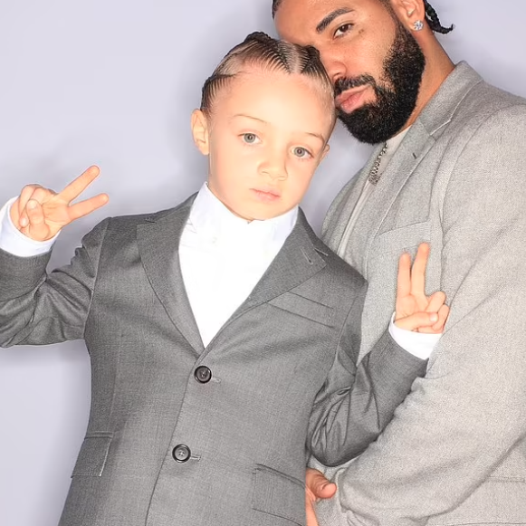 Drake and his son Adonis