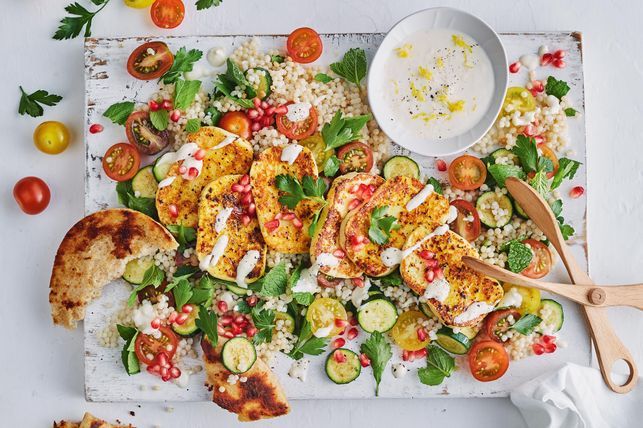 Haloumi salad recipe