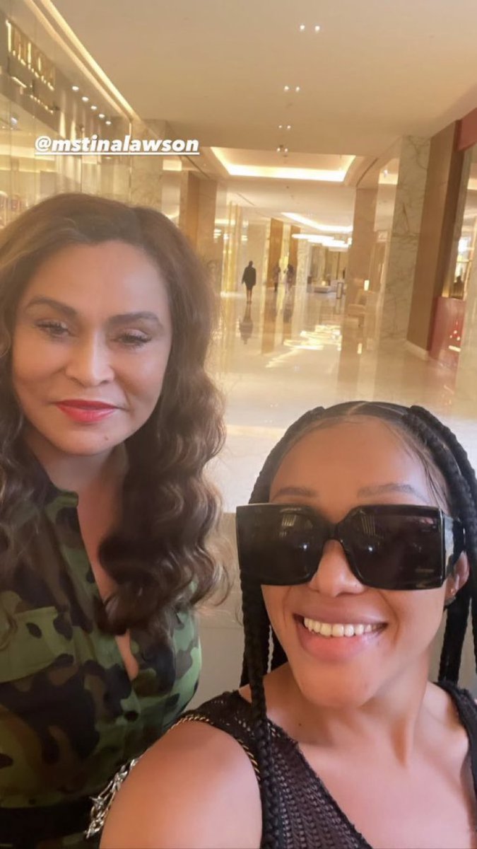 Thando Thabethe having a good time