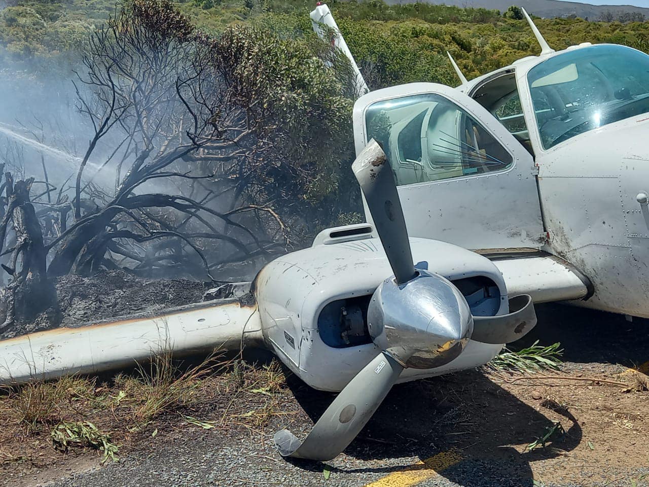 Light aircraft crashes causing closures on the R43