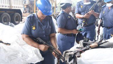Police destroy over 18 000 illegal firearms in bid to curb gun violence