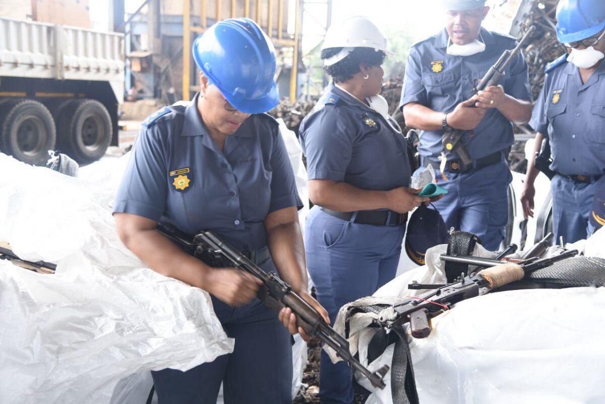 Police destroy over 18 000 illegal firearms in bid to curb gun violence
