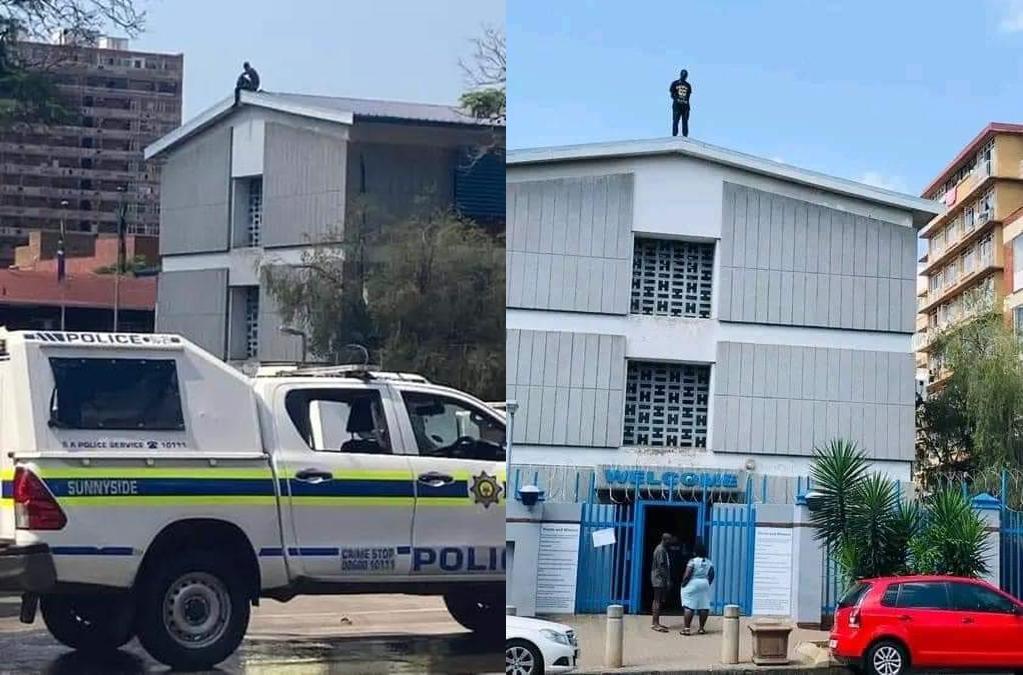 Man threatens to jump off rooftop at Sunnyside police station