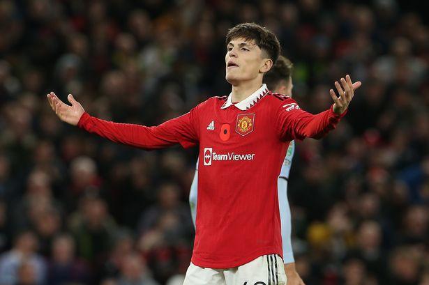 Manchester United winger Alejandro Garnacho