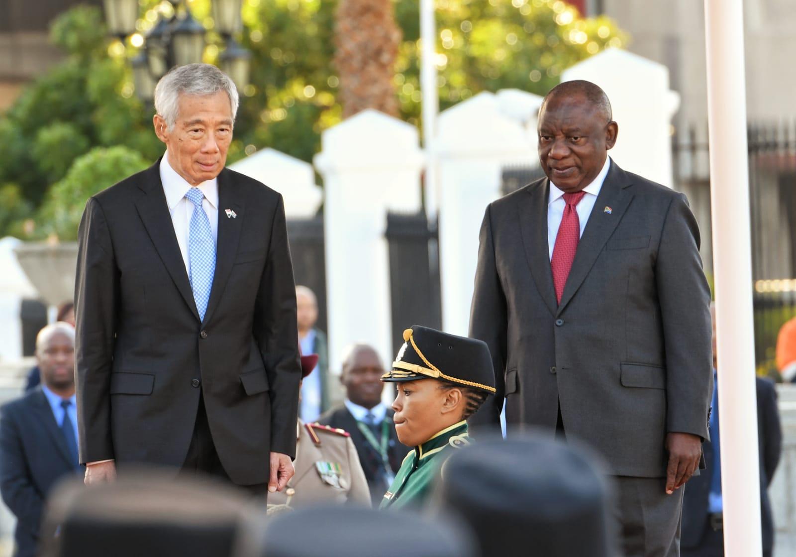 Lee Hsien Loong and Cyril Ramaphosa