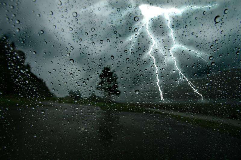 Isolated showers