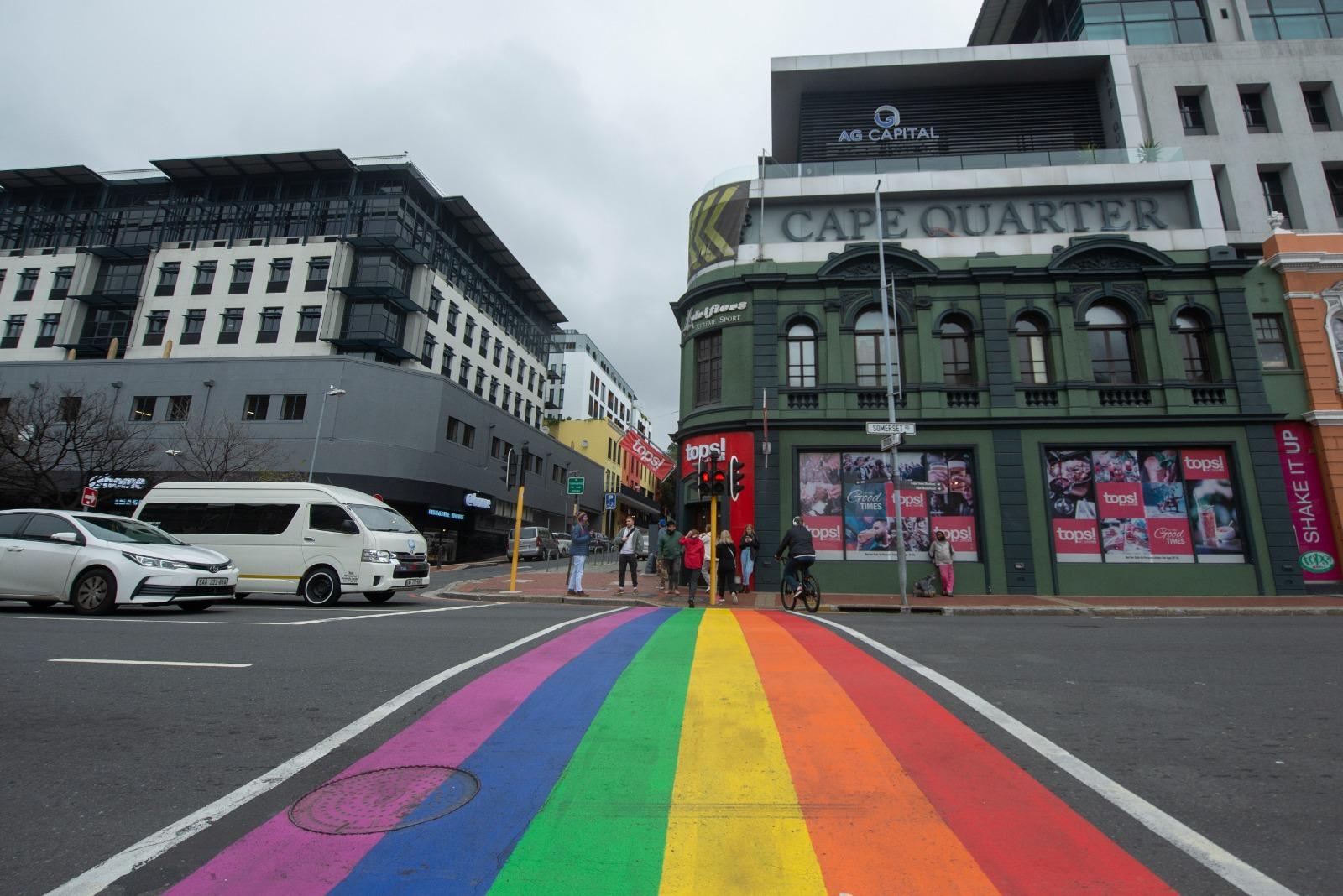 Politician's mission to paint over rainbow-colored crossing in Cape Town ruffles feathers