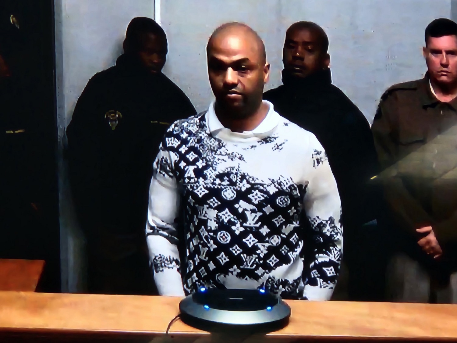 Thabo Bester appeared before the Bloemfontein Magistrate's Court on Tuesday clad in a Louis Vuitton designer sweater