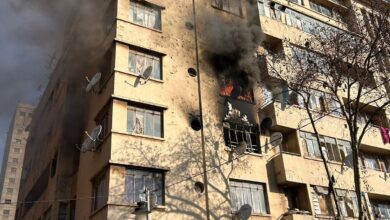 Two illegal foreign children were burnt beyond recognition after a fire broke out at a hijacked flat in Hillbrow