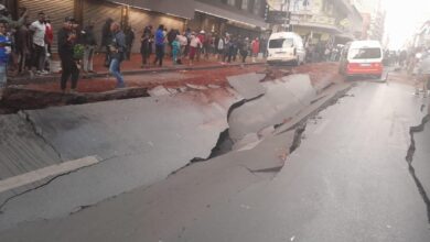 Huge explosion causes massive sinkhole in Joburg