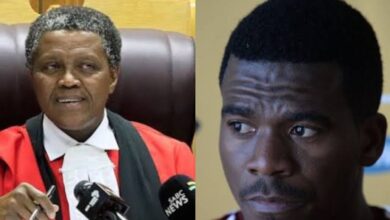 Judge Ratha Mokgoatlheng and Senzo Meyiwa