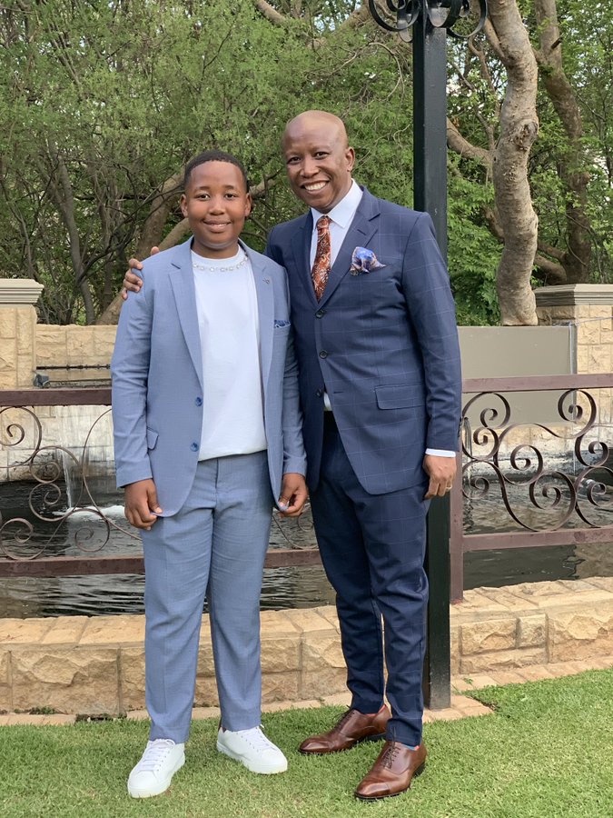 Julius Malema and son
