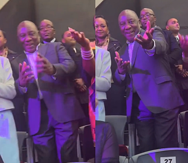 President Cyril Ramaphosa dances to ‘Mnike’