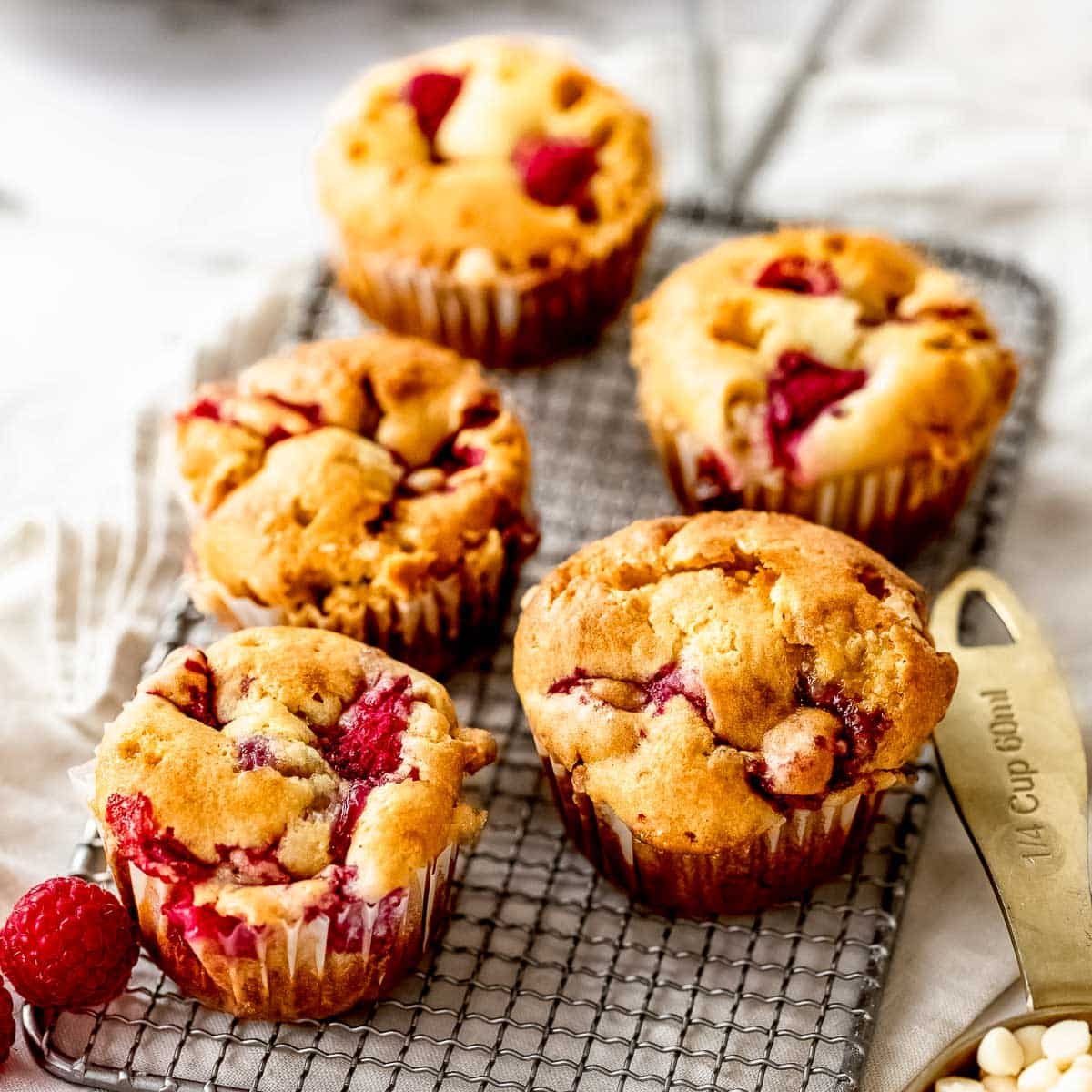 white chocolate muffins