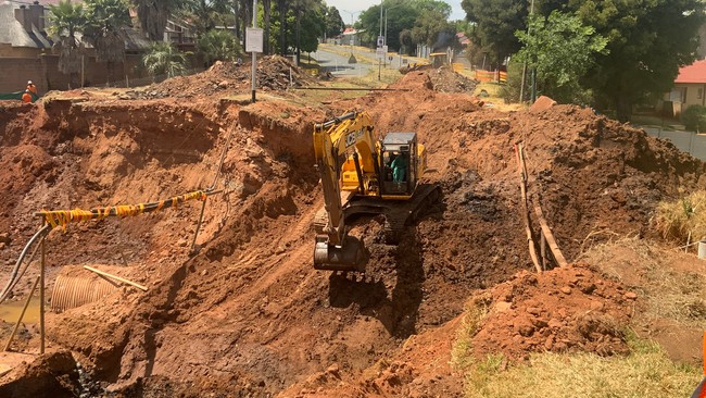 road rehabilitation project in Roodepoort