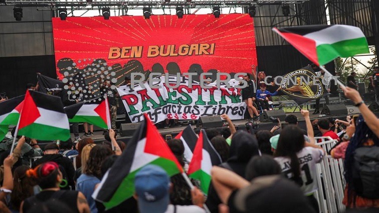 Pro-Palestinian supporters