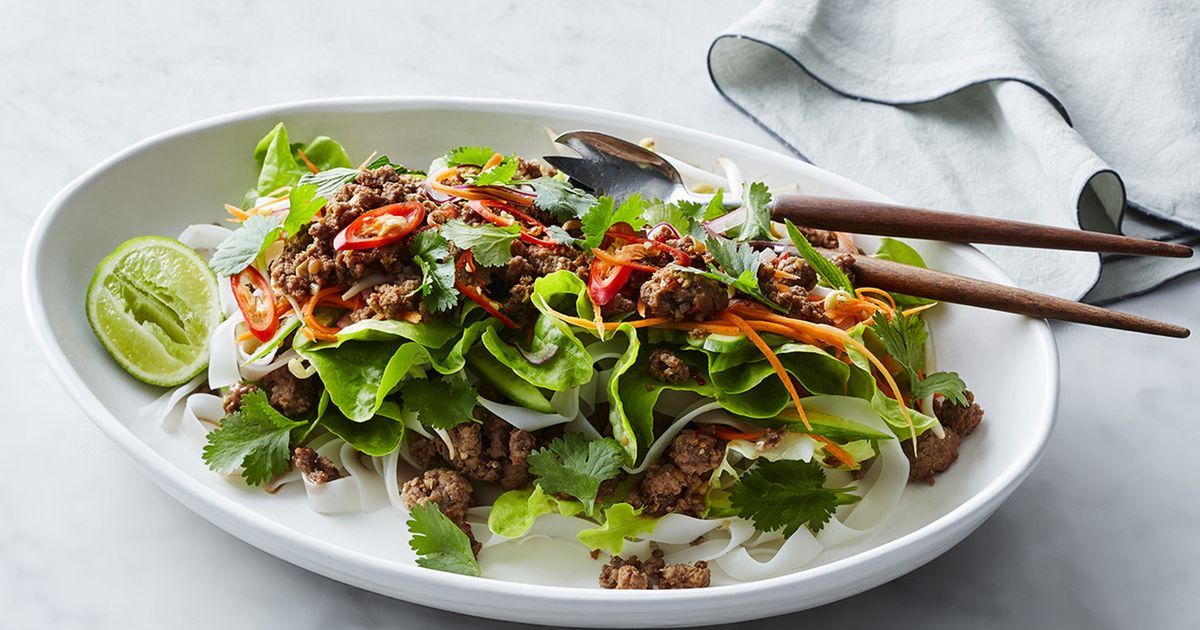 Thai-style pork salad