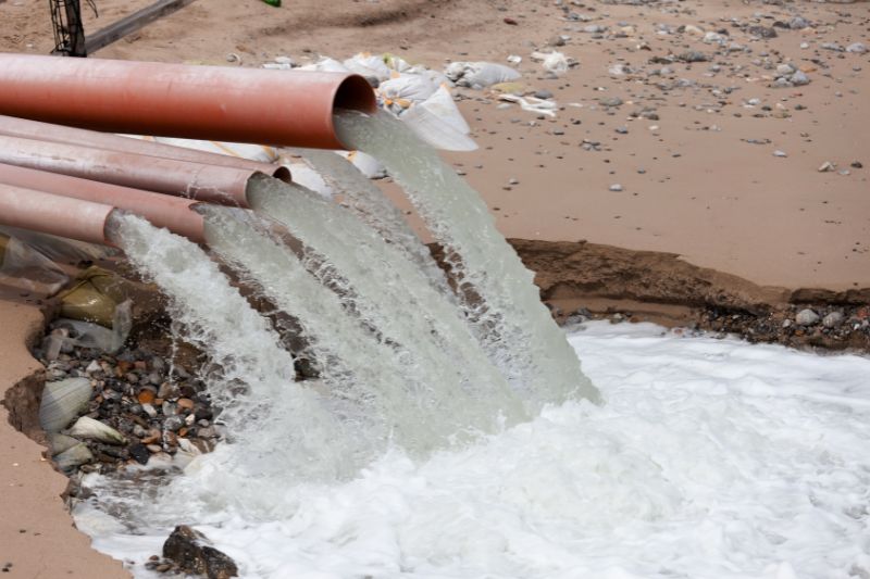 treating sewage