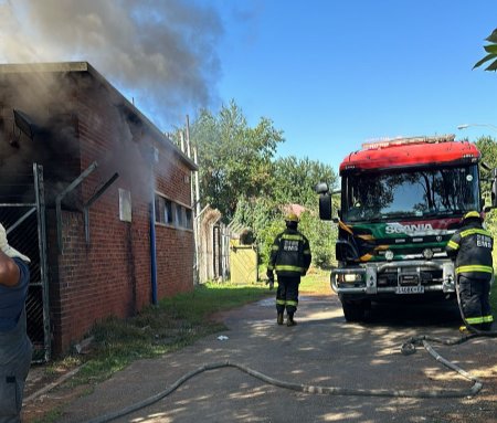 Observatory substation fire