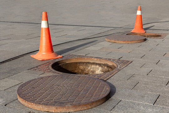 open manhole
